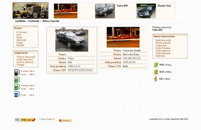 Przykladowy ekran automobilo.info